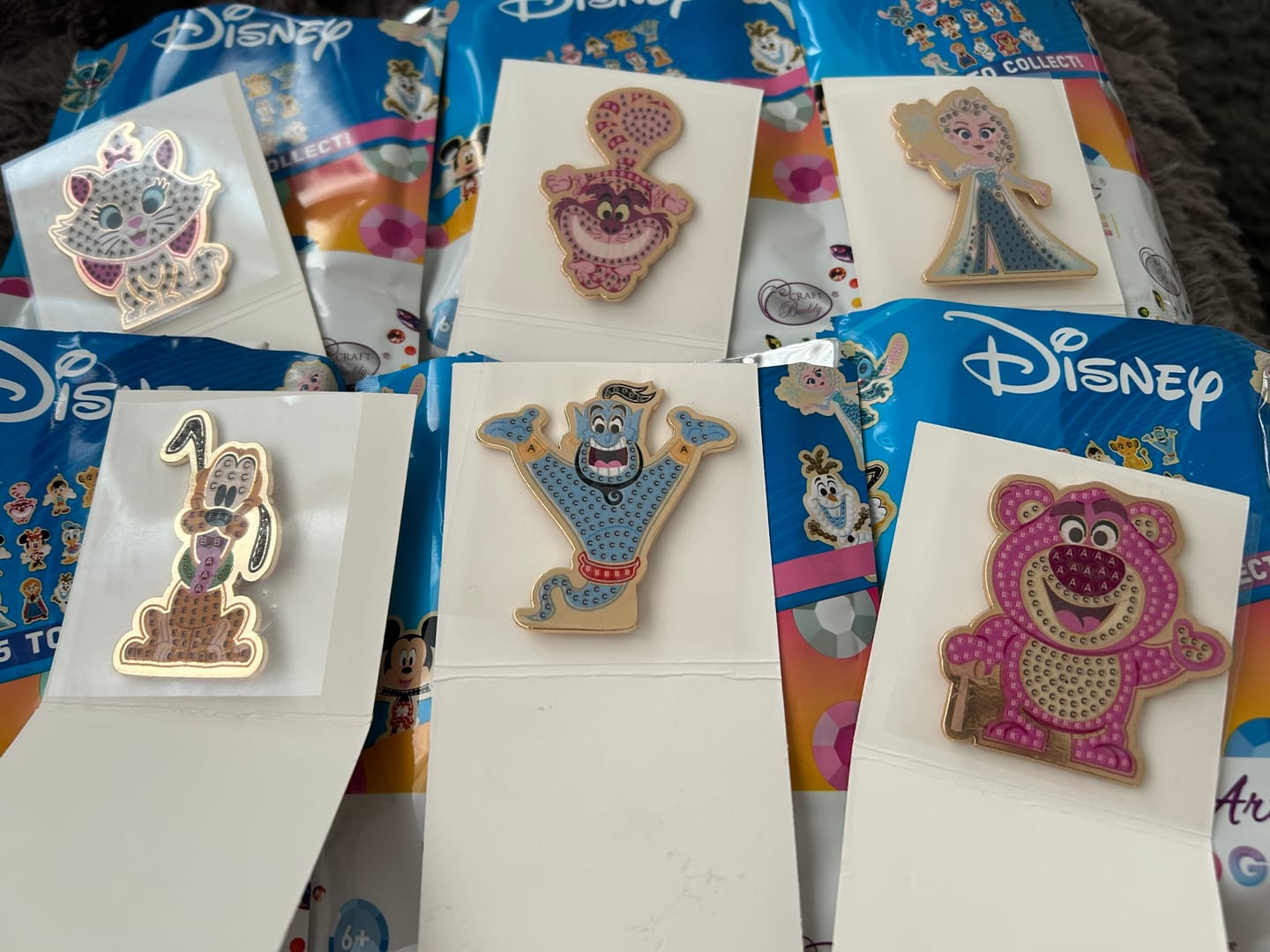 Customer photo review of Disney Crystal Art Pin Badge - Blind Bag