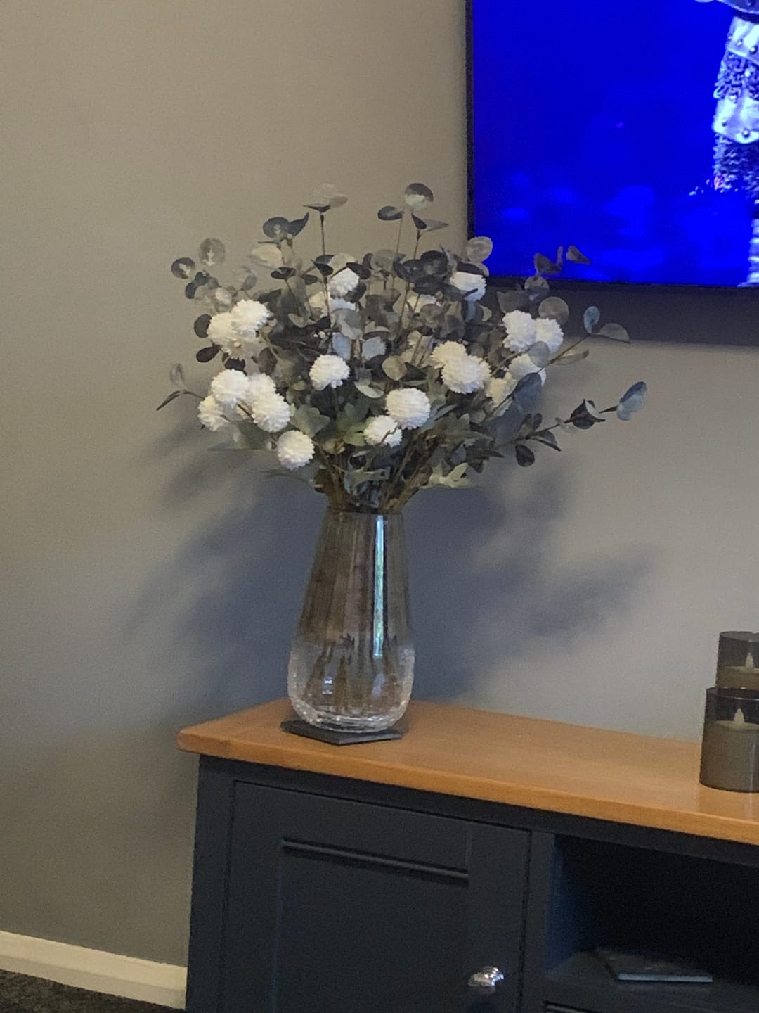 Customer photo review of Faux Arrangement - White & Green