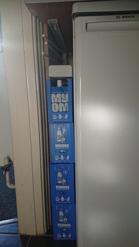 Customer photo review of MYOM 1L Original Oat Milk Blend Case