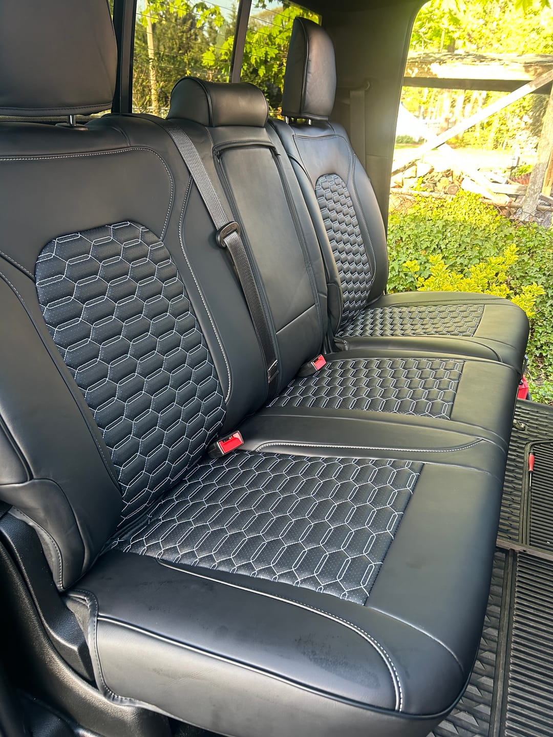 Customer photo review of 2019+ Dodge Ram 1500 Premium Custom Leather Seat Covers