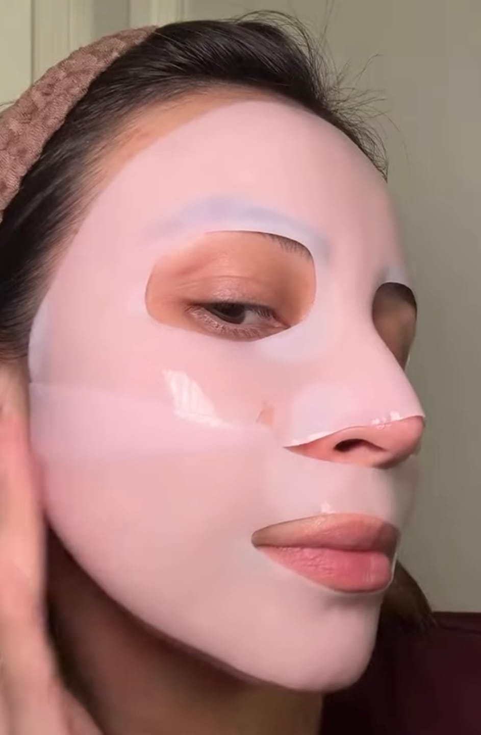 Customer photo review of Korean Glass Skin Collagen Overnight Face Mask