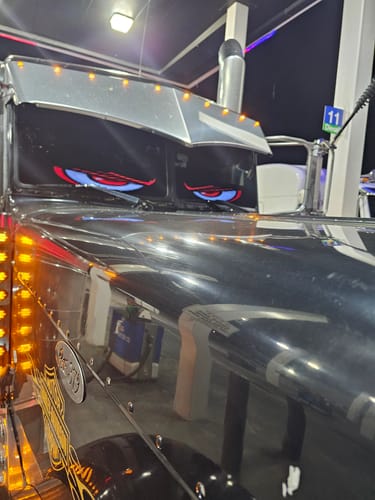 Customer photo review of LED Windshield Eyes For Car And Truck