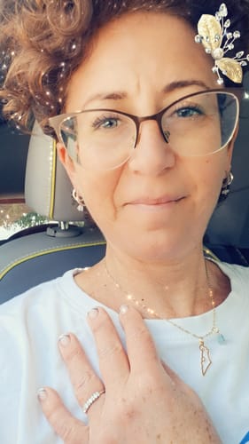 Customer photo review of טבעת משובצת | Maya