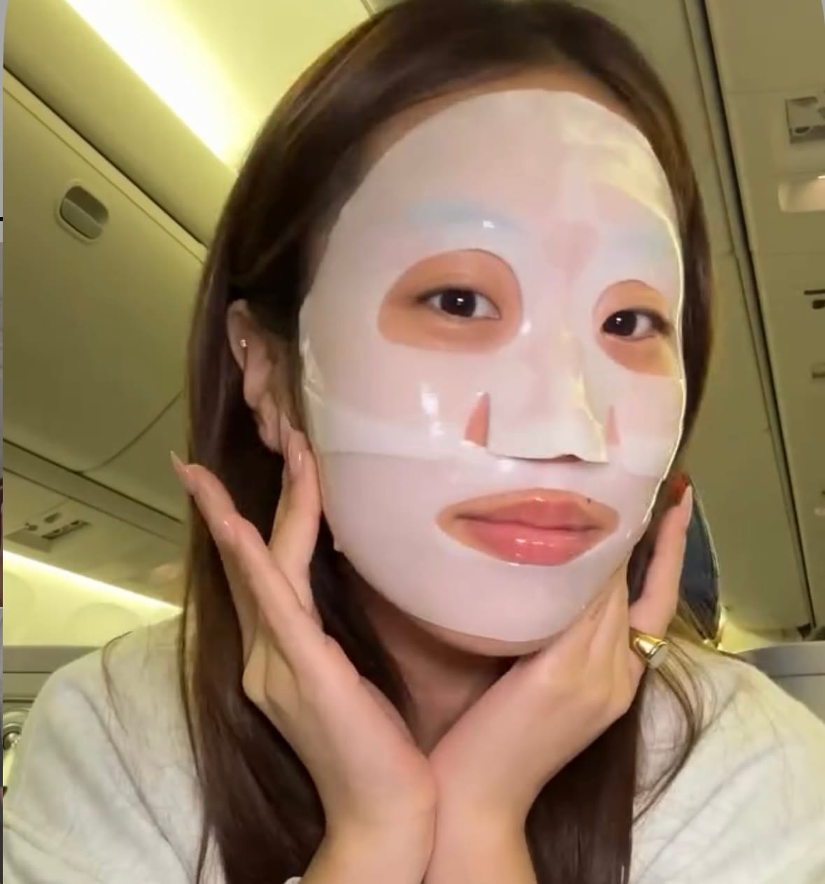 Customer photo review of Korean Glass Skin Collagen Overnight Face Mask