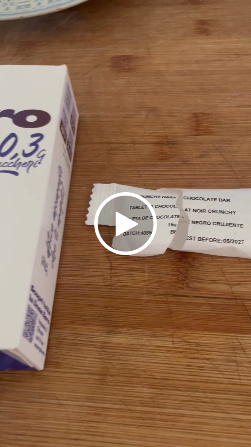 Customer video review of Tavolette di cioccolato fondente