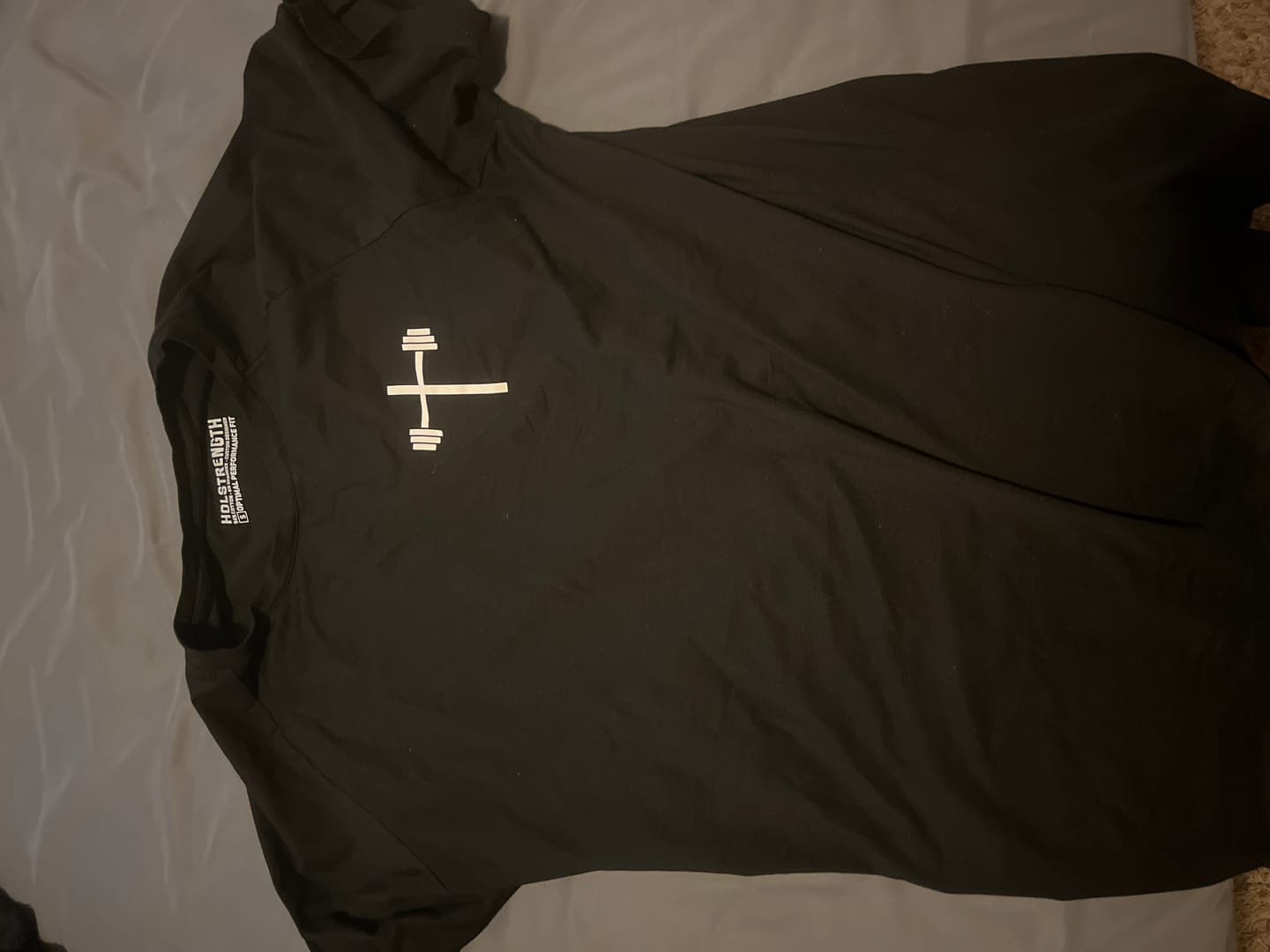 Customer photo review of Original Fitted Performance Tee