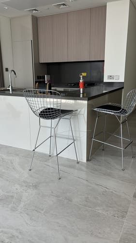 Customer photo review of Wire Bar Stool & Pu Leather Cushion Bp8601-Cb