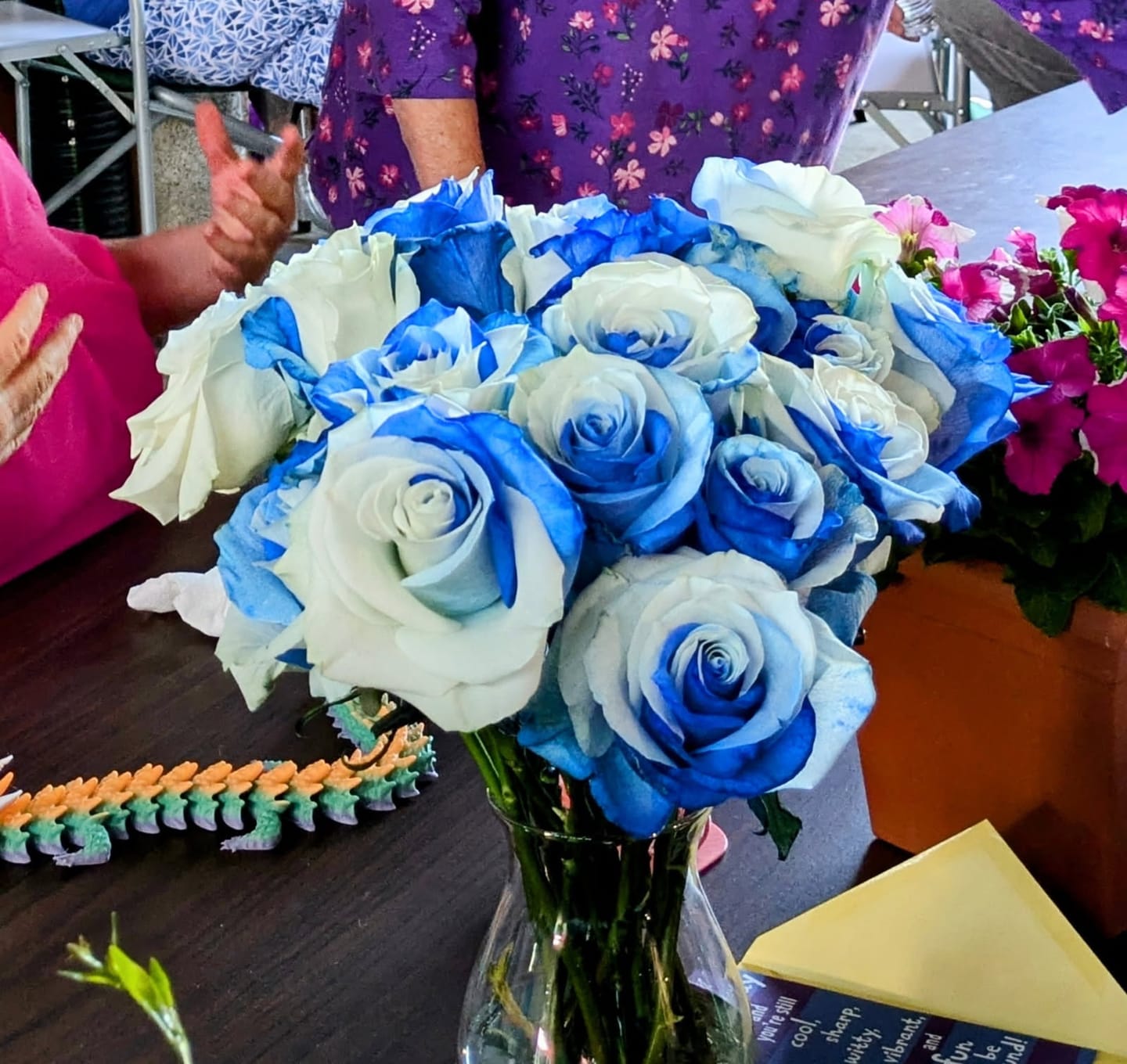 Customer photo review of Blue & White Roses