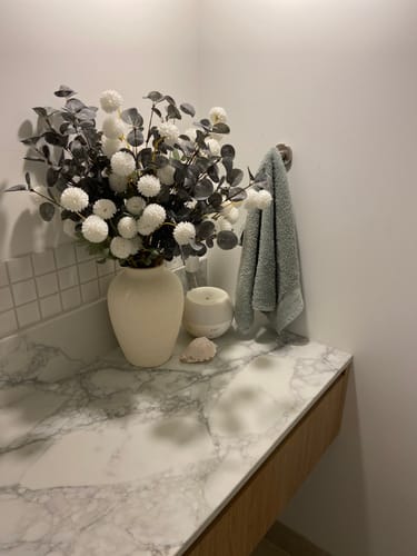 Customer photo review of Faux Arrangement - White & Green