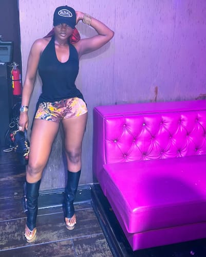 Customer photo review of Asymmetric Dress (Black)