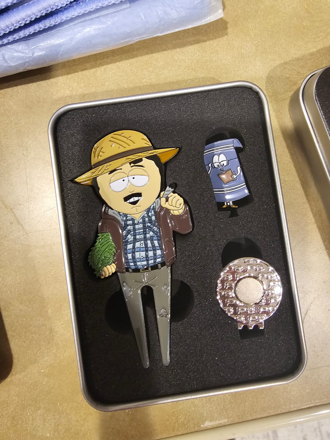 Customer photo review of Classic South Park - 4 Piece Ball Marker Set w/ hat clip (Stan, Kyle, Kenny, Cartman)