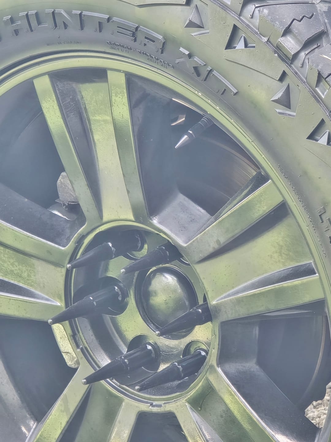 Customer photo review of Spiked Valve Stem Caps
