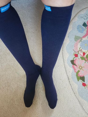 Customer photo review of Performance Eucalyptus Compression Socks