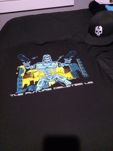 Customer photo review of DOOMNET T-SHIRT