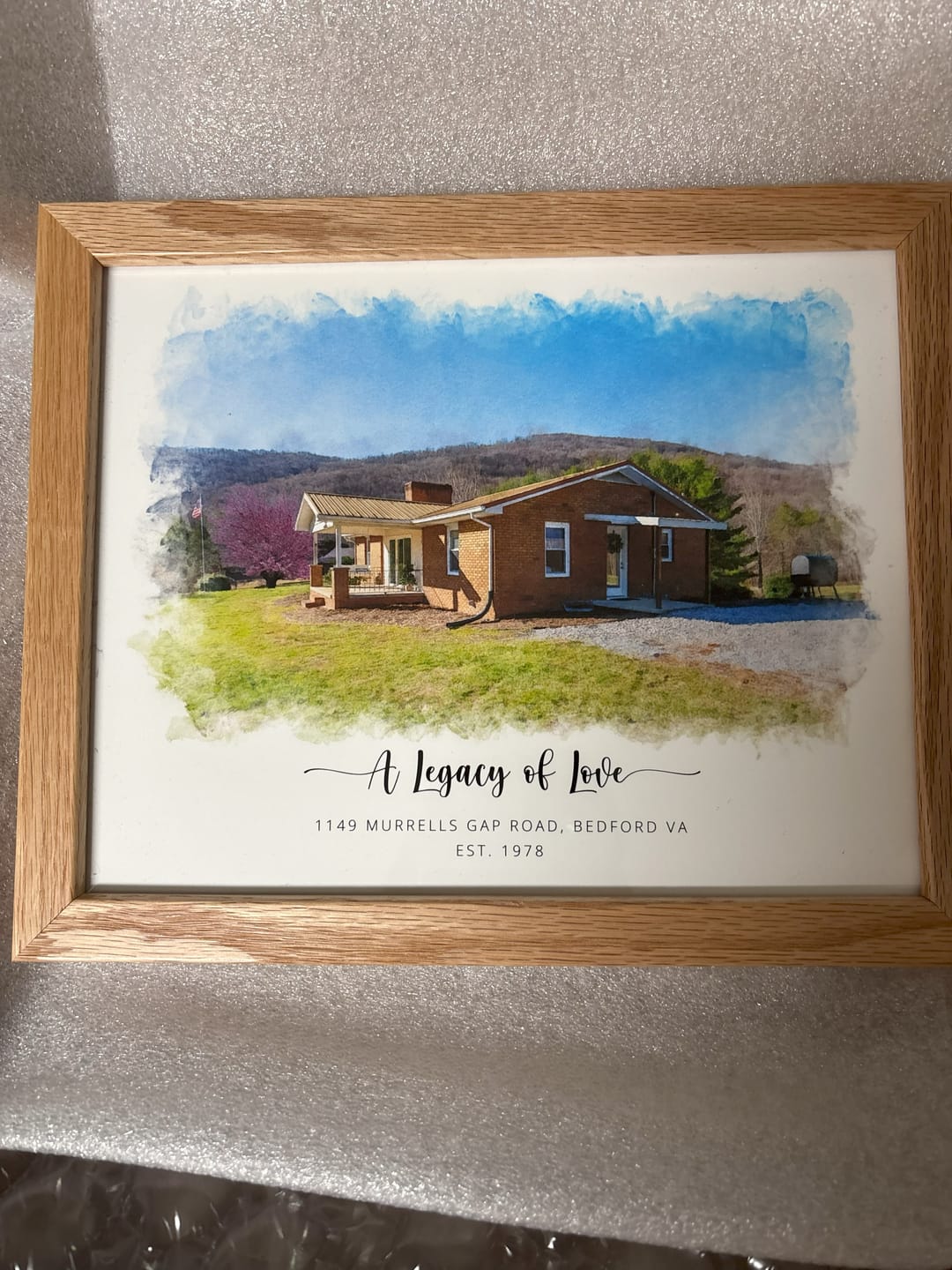 Customer photo review of Custom House Portrait