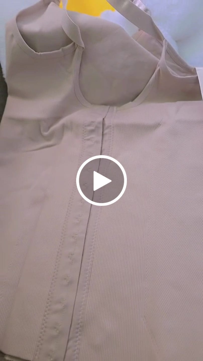 Customer video review of Microfiber Shoulder Straps Back Support Waist and Abdomen Control Corset