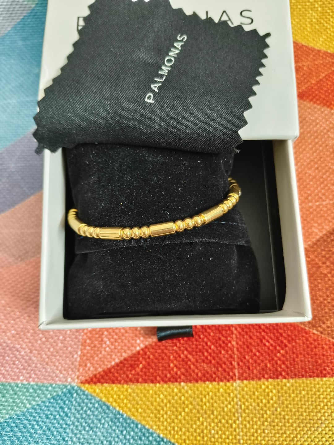 Customer photo review of Golden Stream Bangle Bracelet