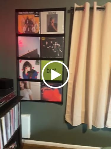 Customer video review of 12" Vinyl Record Display Frame - LP Wall Storage