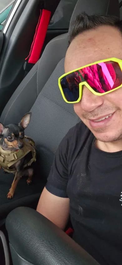 Customer photo review of Tactical Puppy Harness Leash For Small Dogs Cats Adjustable Kitten Vest For Military Service Dog Working Training Walking