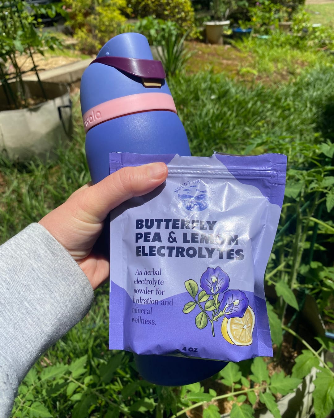 Customer photo review of Butterfly Pea & Lemon Electrolytes