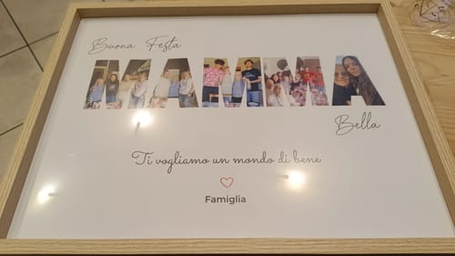Customer photo review of Buona festa – Poster Personalizzato