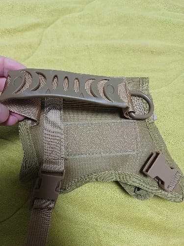 Customer photo review of Tactical Puppy Harness Leash For Small Dogs Cats Adjustable Kitten Vest For Military Service Dog Working Training Walking