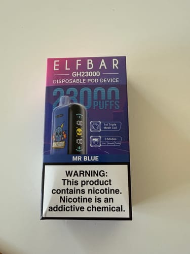 Customer photo review of ELFBAR - GH23000 - 23000 Bouffées - 2% de nicotine - Puff Jetable / Vape Disposable