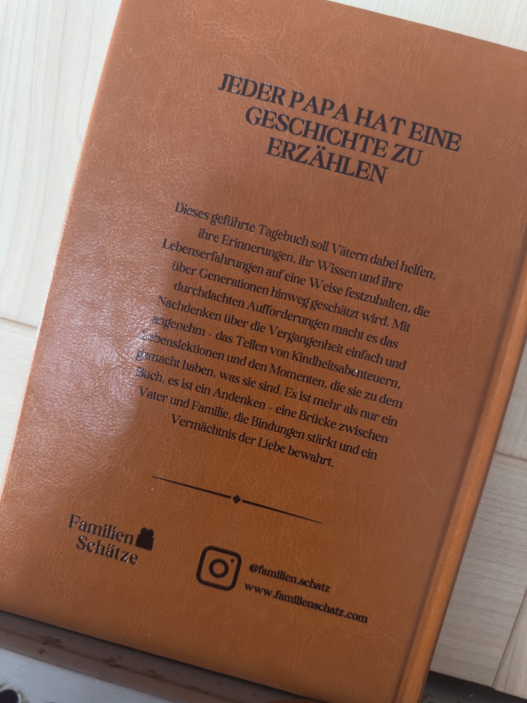 Customer photo review of Vater-Erinnerungen Geführtes Tagebuch