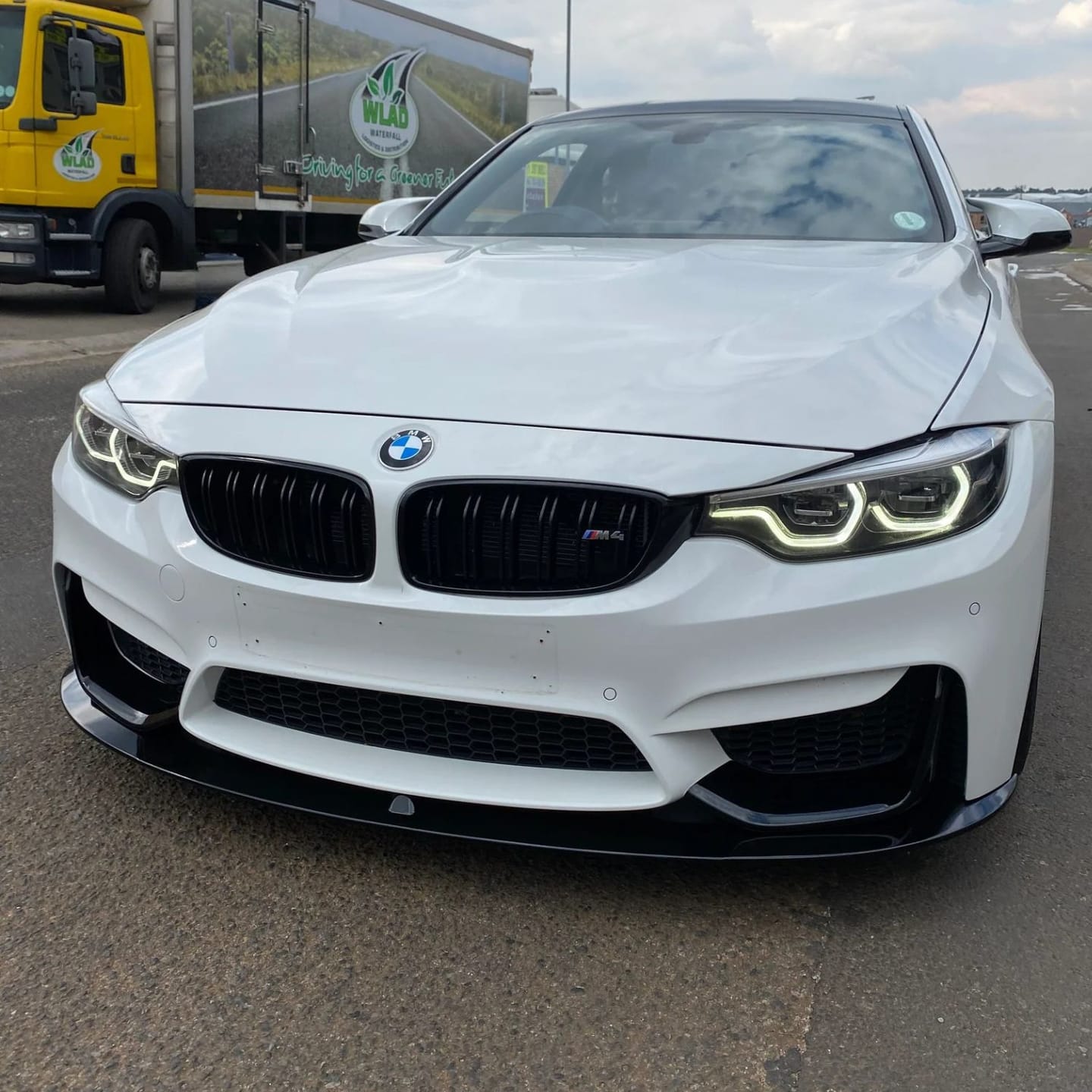 Customer photo review of BMW M3 F80 / M4 F82 F83 Gloss Black MP Style Front Lip Splitter (2014-2019)