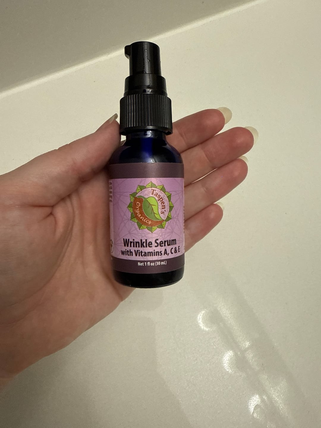 Customer photo review of Wrinkle Facial Serum with A, C & E