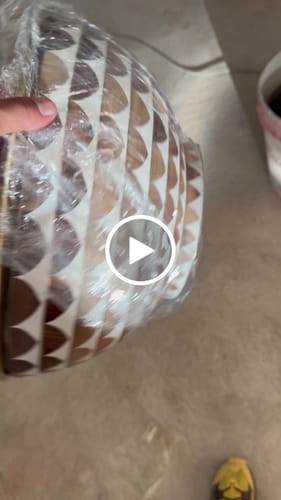 Customer video review of Wood & Brass Bathroom Vessel Sink