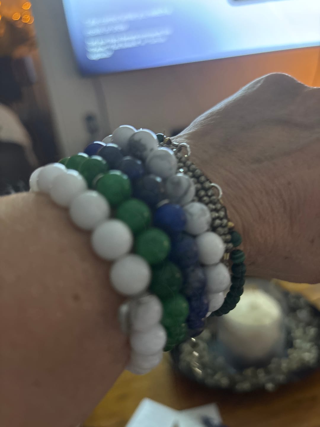 Customer photo review of Green Jade Bracelet
