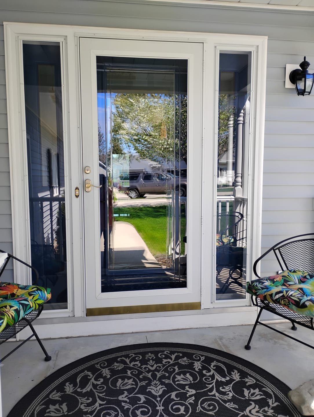 Customer photo review of ODL Clear Door Glass - 24" x 66" Frame Kit