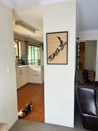 Customer photo review of NZ Native Bird Map 3 Layer Bamboo