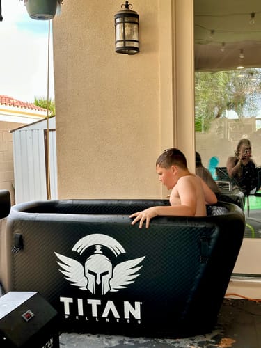 Customer photo review of Triumph Cold Plunge Tub + Chiller Bundle