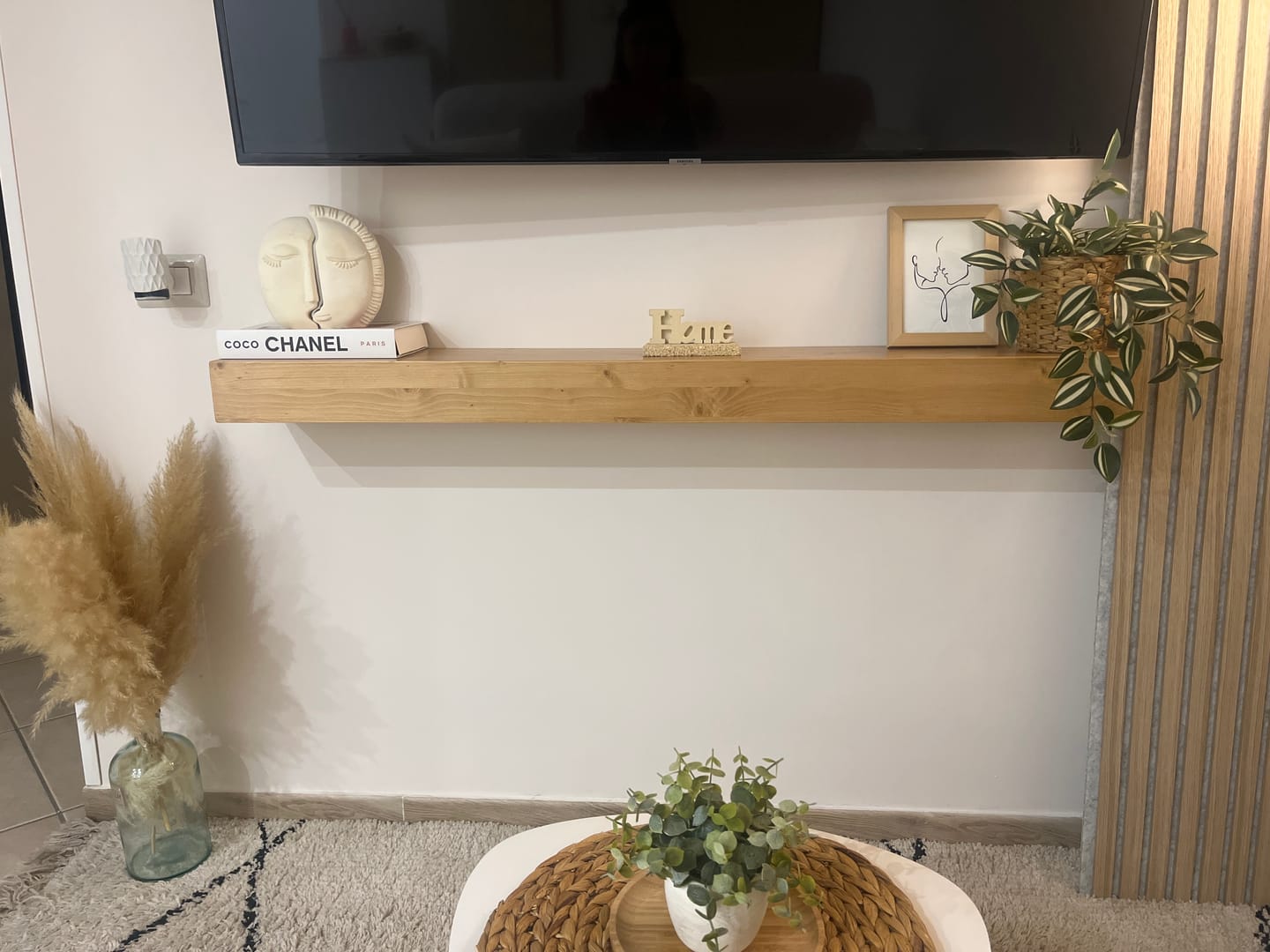 Customer photo review of Mensola sospesa - MARTE - Profondità 15-20-25 cm. Rovere