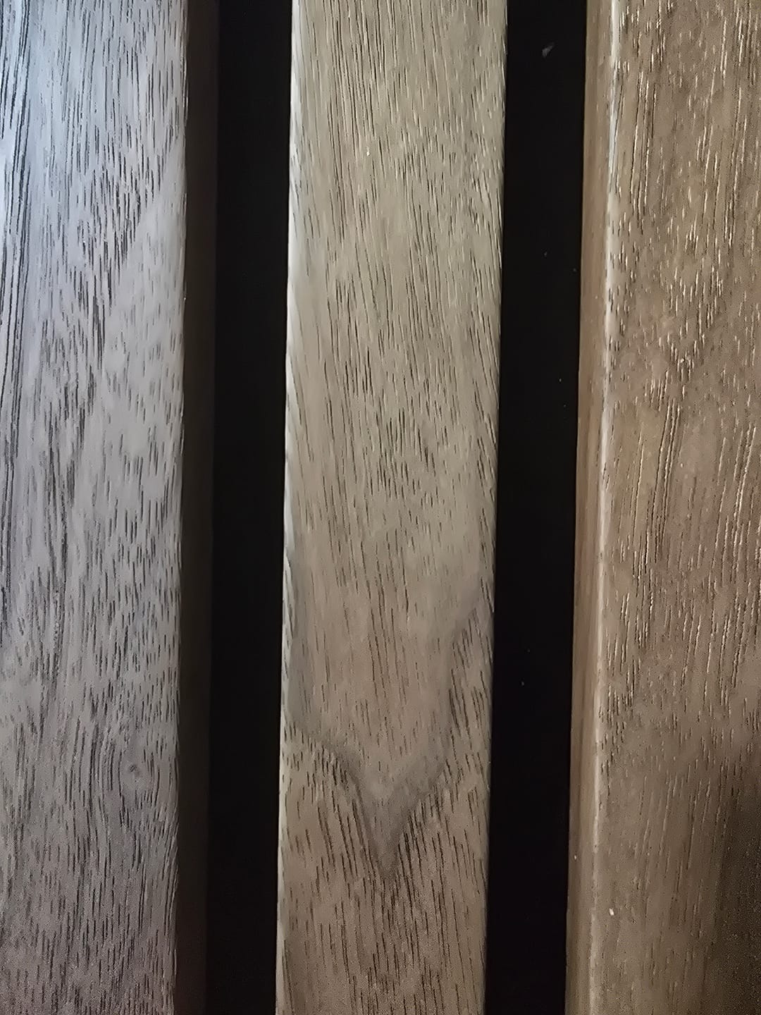 Customer photo review of Natural Walnut Acoustic Slat Panel 94.5" Sample