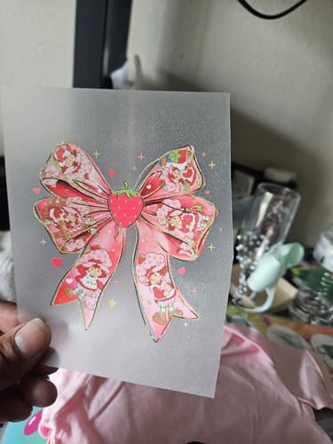 Customer photo review of DTF Starter Bundle: A3+(13x19) Hot Peel, 500g Soft Powder & 100ml Ink Set