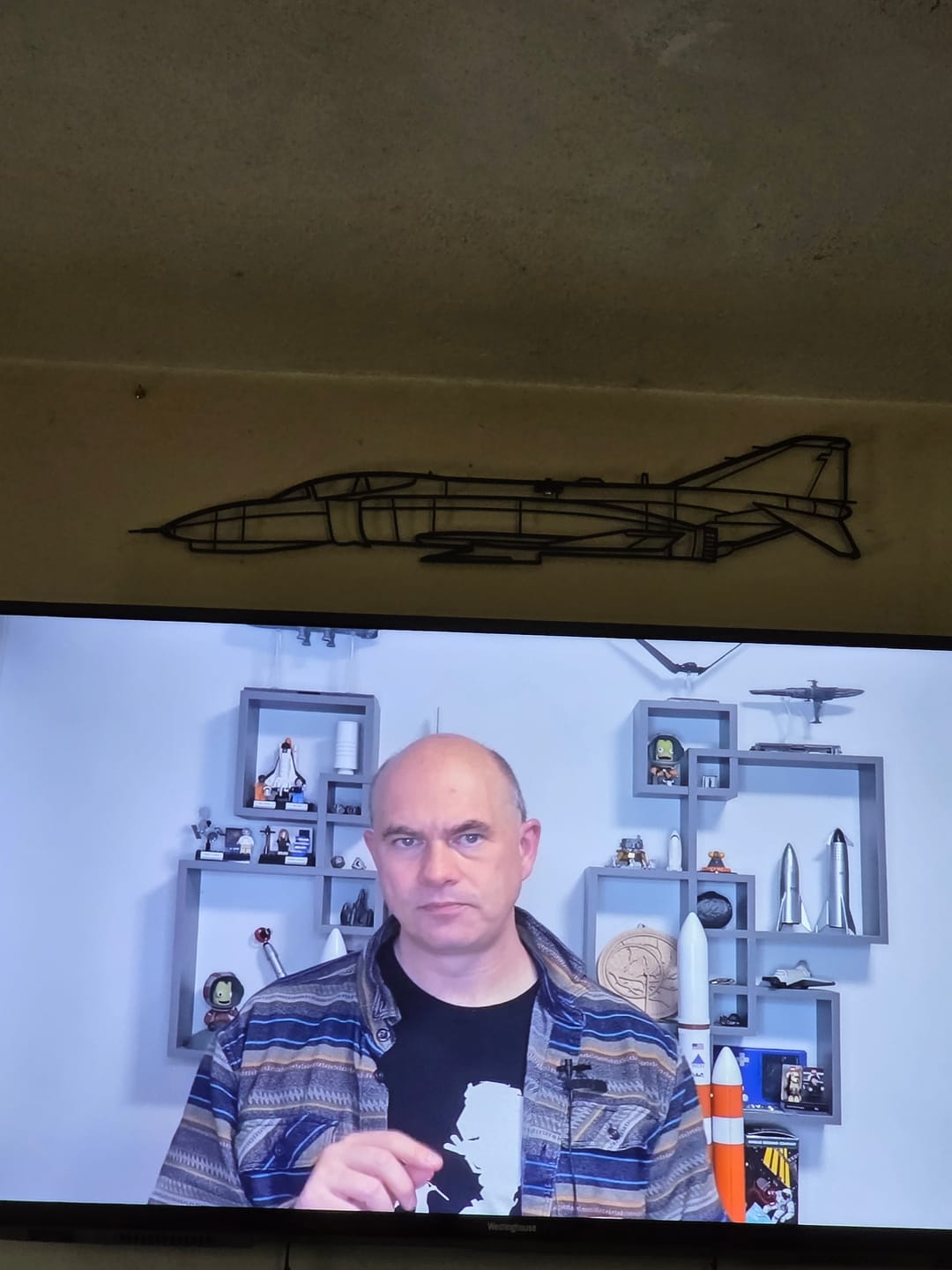 Customer photo review of F-4 Phantom Metal Aircraft Wall Art - NCP0068