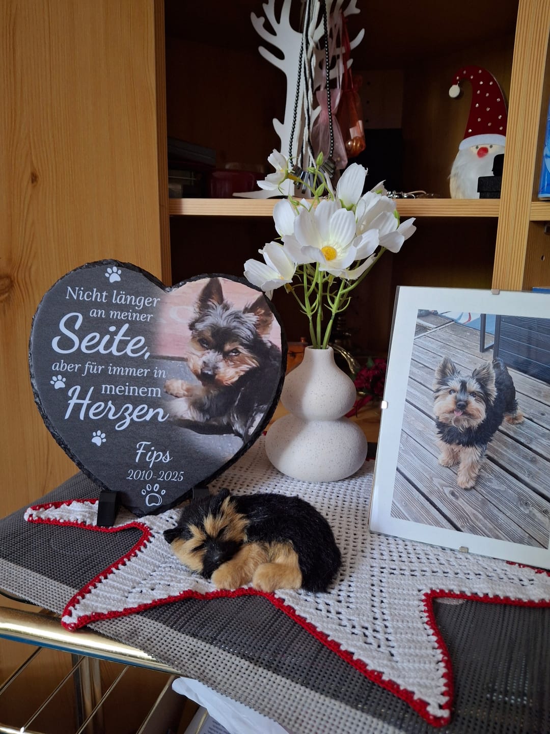 Customer photo review of Nicht länger an meiner Seite - Individuelles bedrucktes Schieferherz