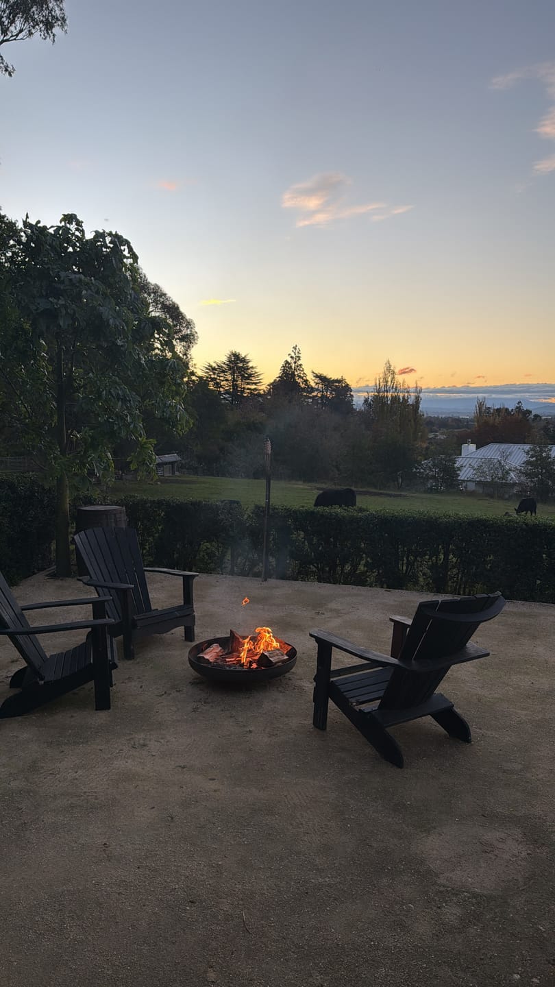 Customer photo review of Outdoor Brazier Fire Pit Bowl - Natural Rust Patina Finish Corten Steel 80cm