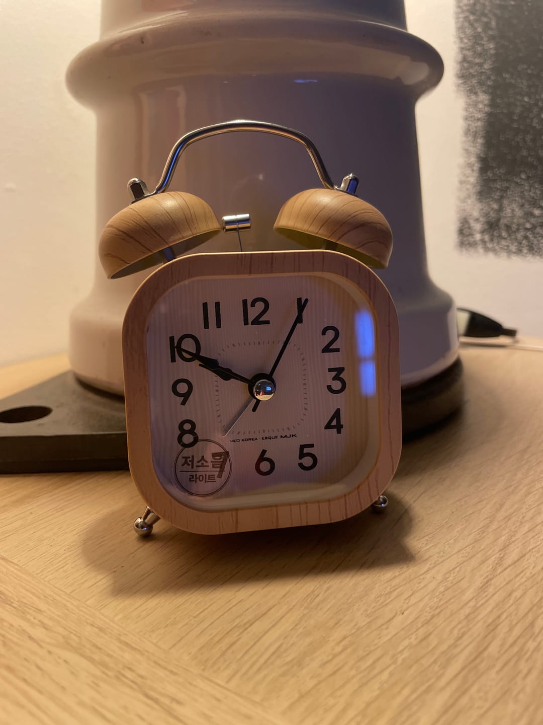 Customer photo review of Réveil bois vintage