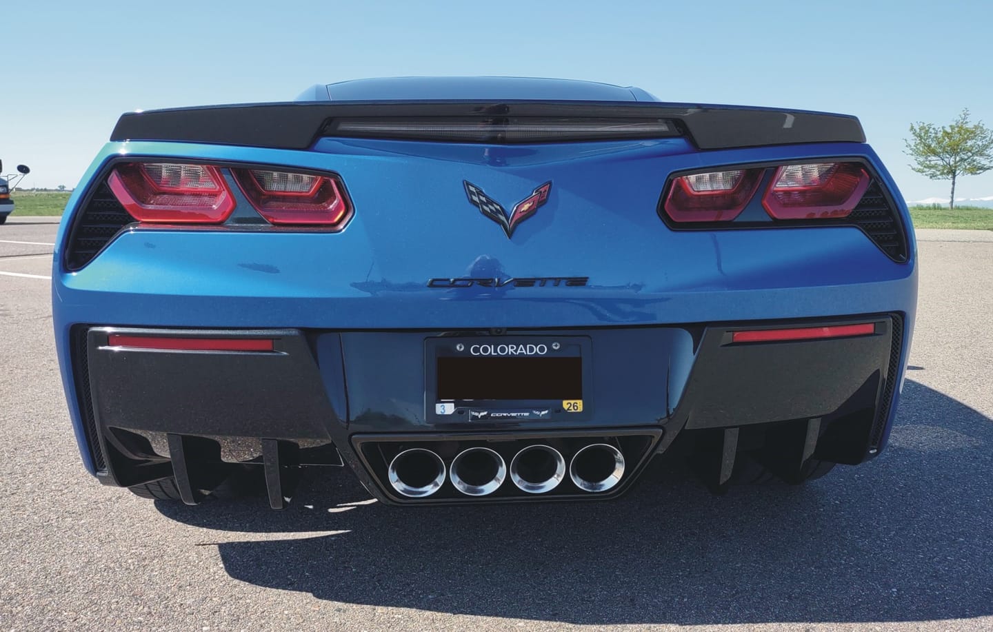 Customer photo review of Corvette C7 Rear Bumper Diffuser Fins