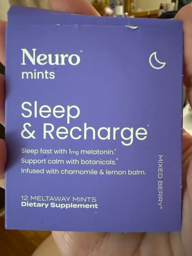 Customer photo review of Sleep & Recharge Mints