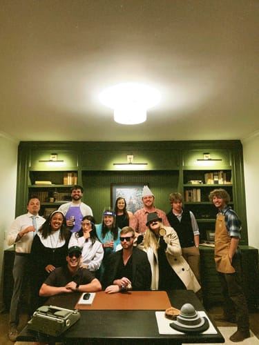 Customer photo review of A Wine Tasting Themed Murder Mystery Game Kit