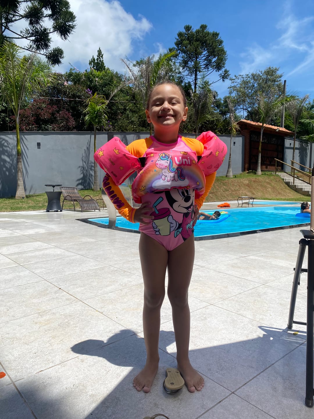 Customer photo review of Colete Flutuador Infantil