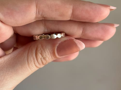 Customer photo review of Anillo Vintage Un Cristal