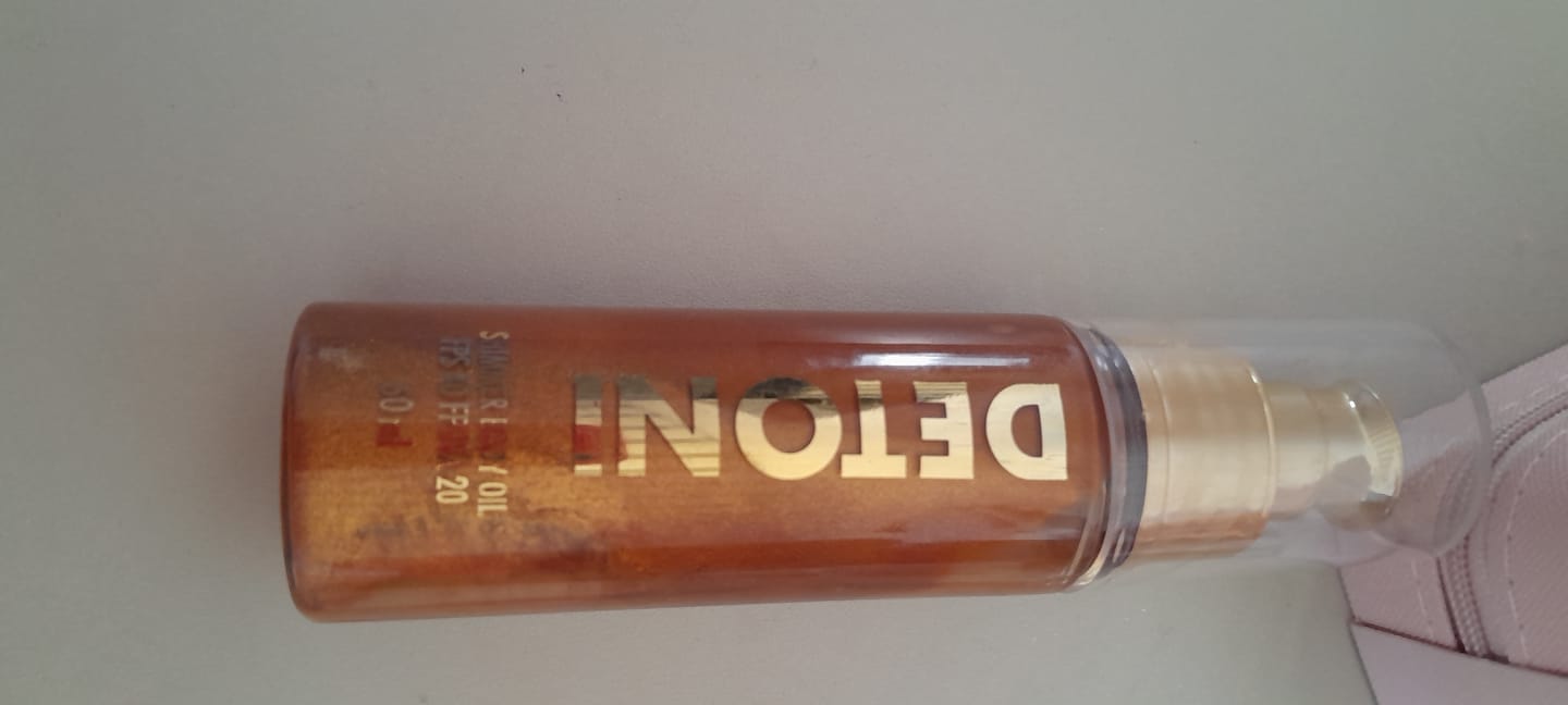 Customer photo review of SHIMMER BODY OIL