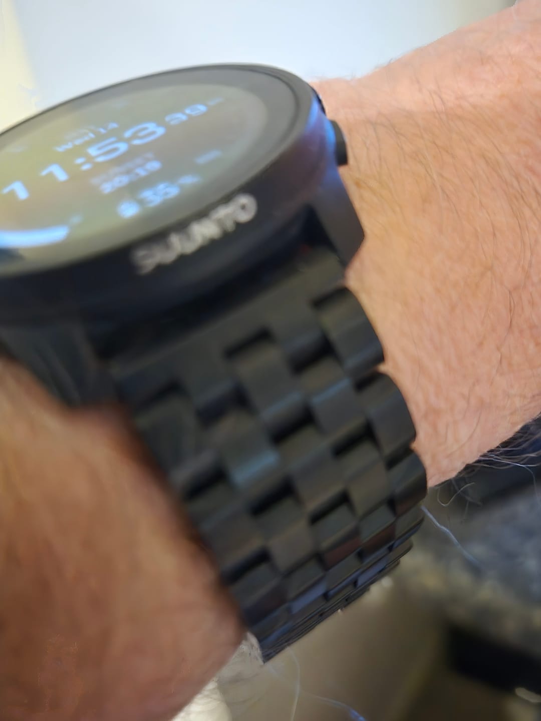 Customer photo review of Suunto Stainless Steel Watch Band - Premium Polished Design