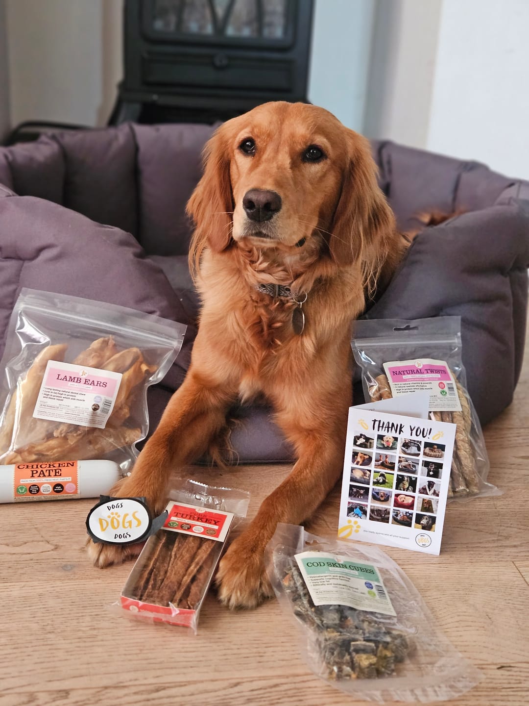 Customer photo review of JR Pet Products Treat & Chew Bundle | Natural, Monthly Variety Box for Happy Dogs